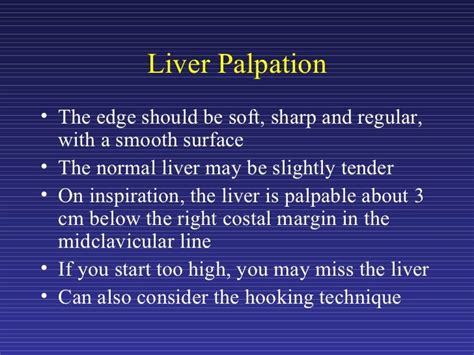 scratch test liver normal findings|liver palpable below costal margin.